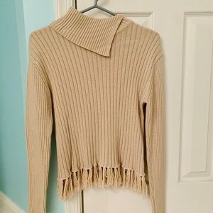 Tan Ribbed Sweater
